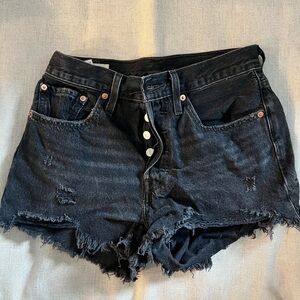 Levi’s 501 Black Shorts